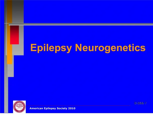 Epilepsy Neurogenetics