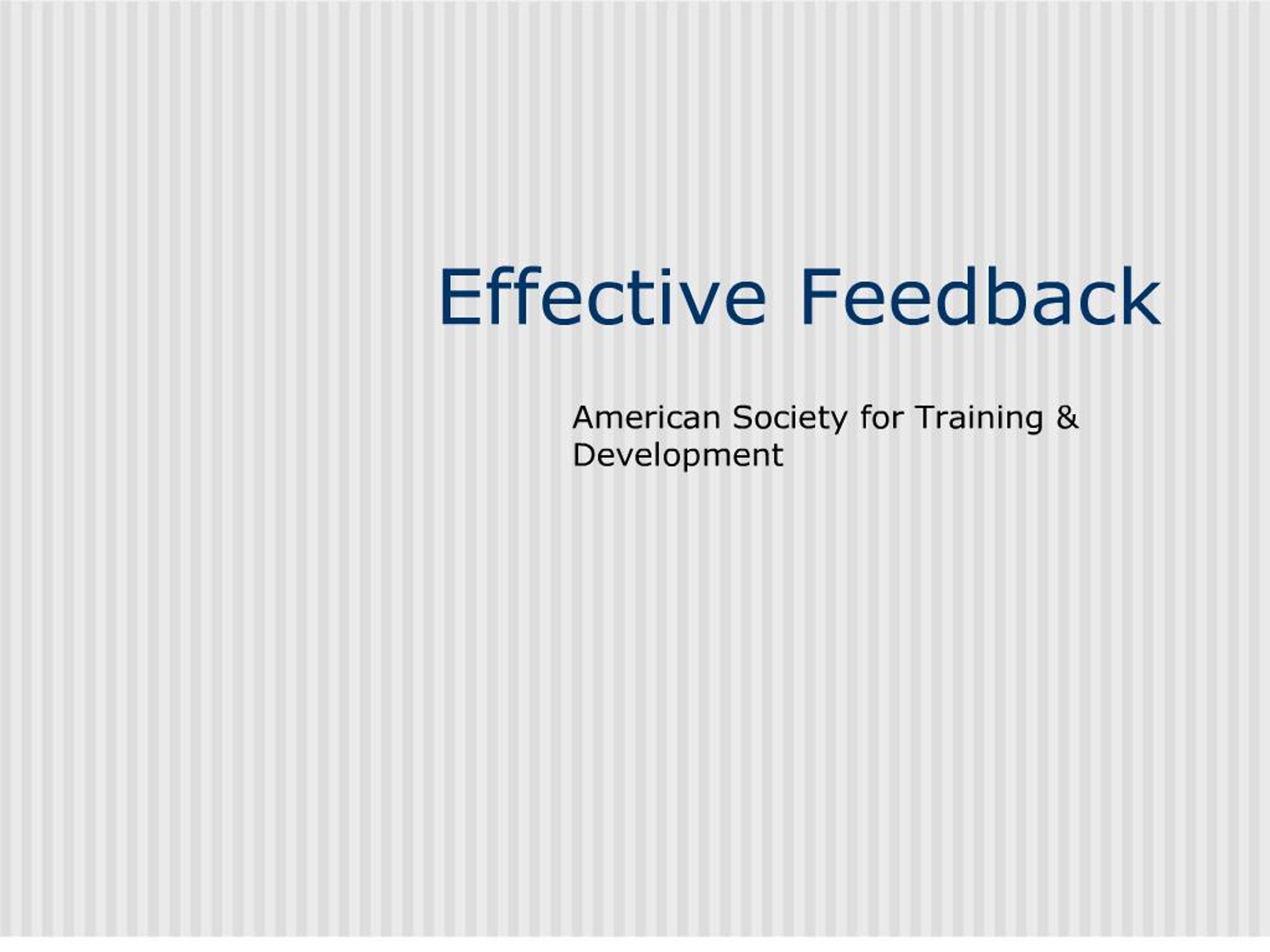 PPT - Effective Feedback PowerPoint Presentation, free download - ID:177194