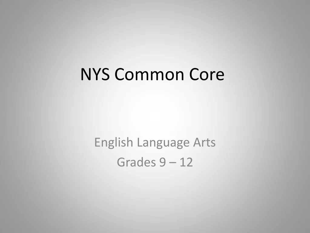 nys common core