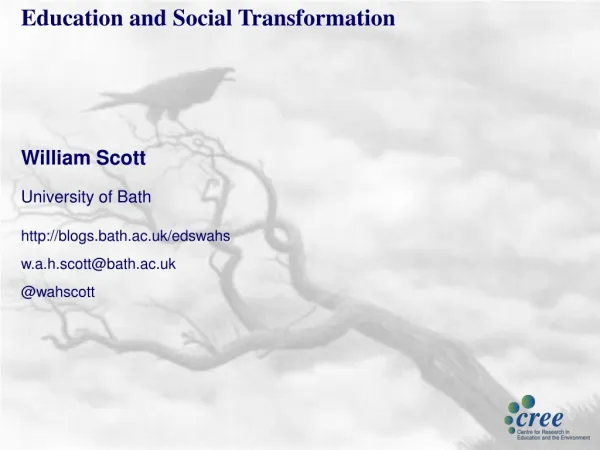 Education and Social Transformation