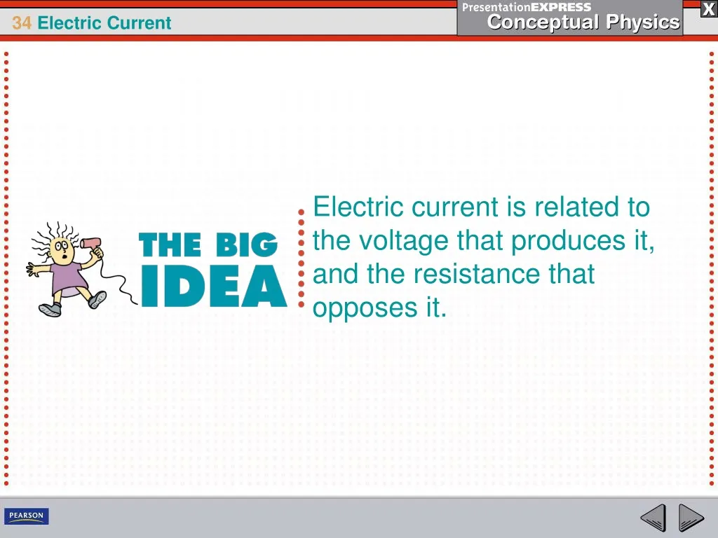 electric current is related to the voltage that