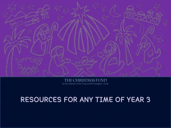 RESOURCES FOR ANY TIME OF YEAR 3