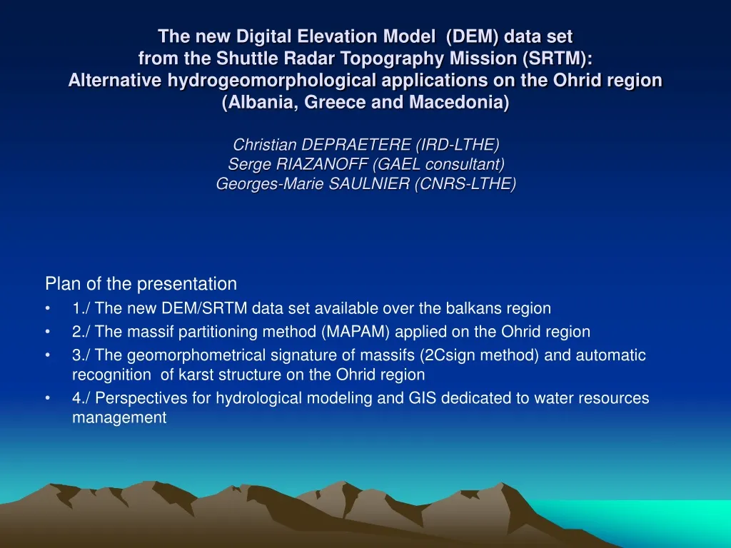 the new digital elevation model dem data set from