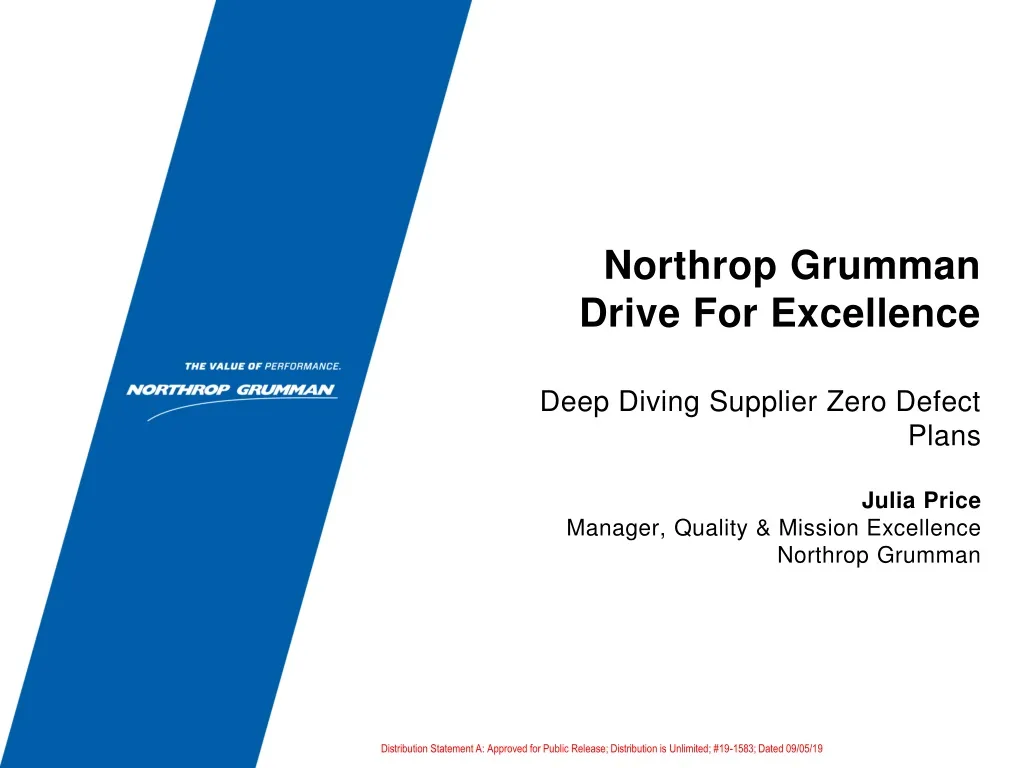 northrop grumman drive for excellence deep diving