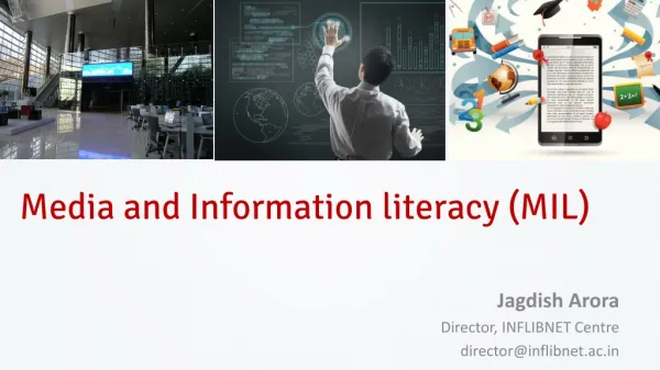 Media and Information literacy (MIL)