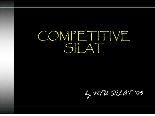 COMPETITIVE SILAT