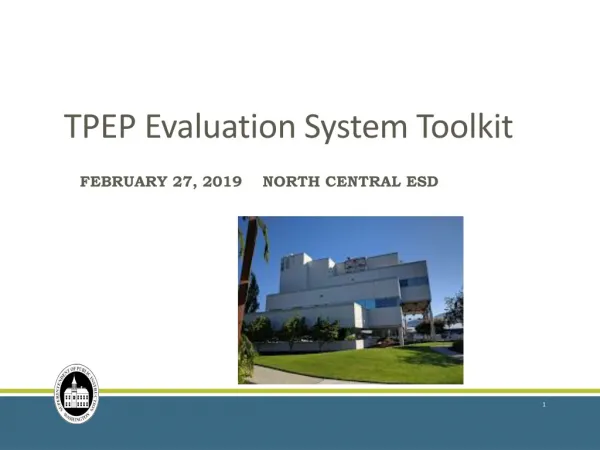 TPEP Evaluation System Toolkit