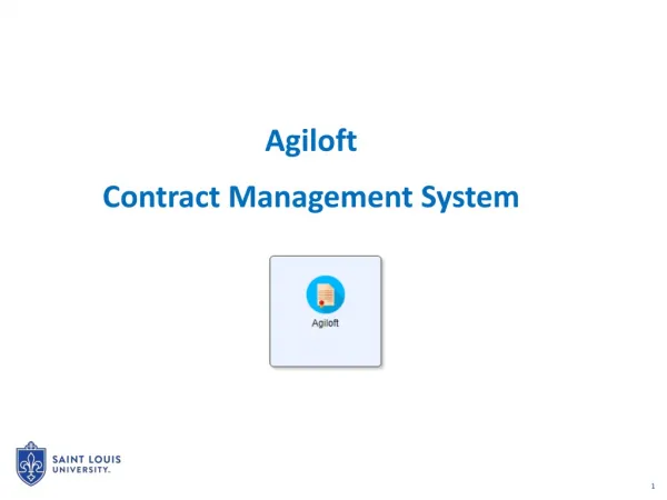 Agiloft Contract Management System
