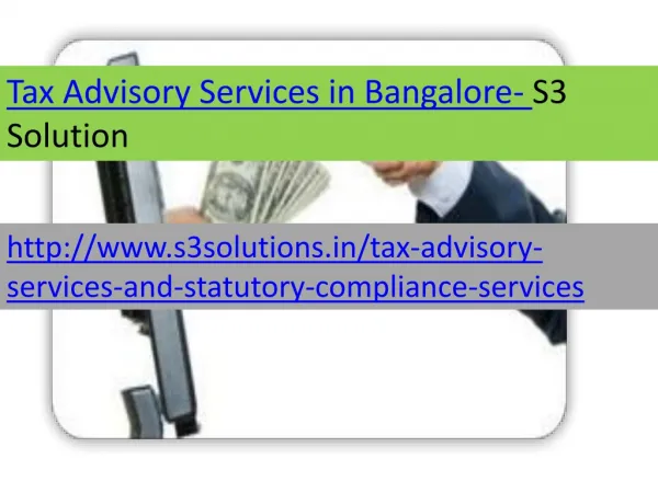 Tax Advisory Services in Bangalore-S3 Solution