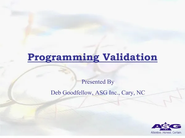 Programming Validation