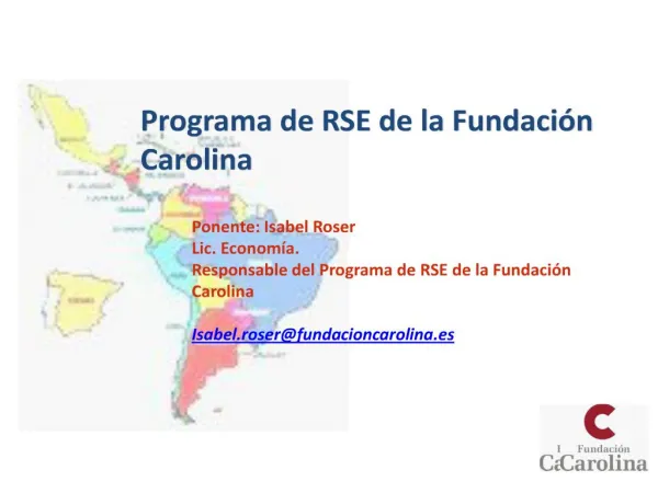Programa de RSE de la Fundaci n Carolina