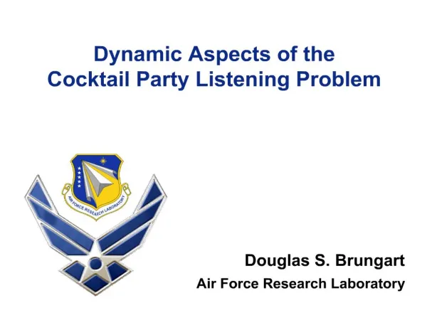 Dynamic Aspects of the Cocktail Party Listening Problem