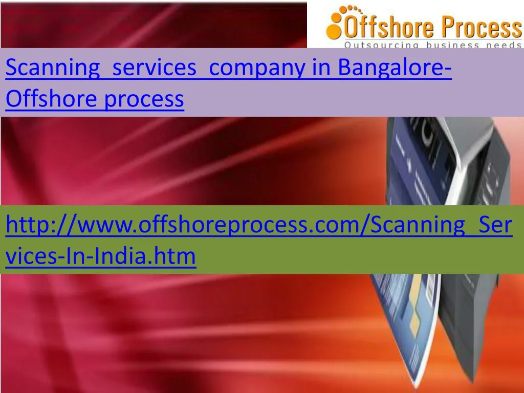 scanning services company in bangalore offshore