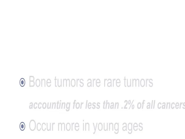 Bone tumors osama nimri
