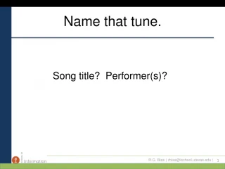 Name that tune. - slide 1
