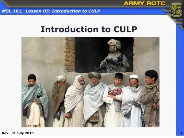Introduction to CULP