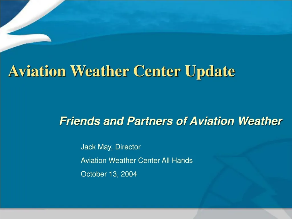 aviation weather center update
