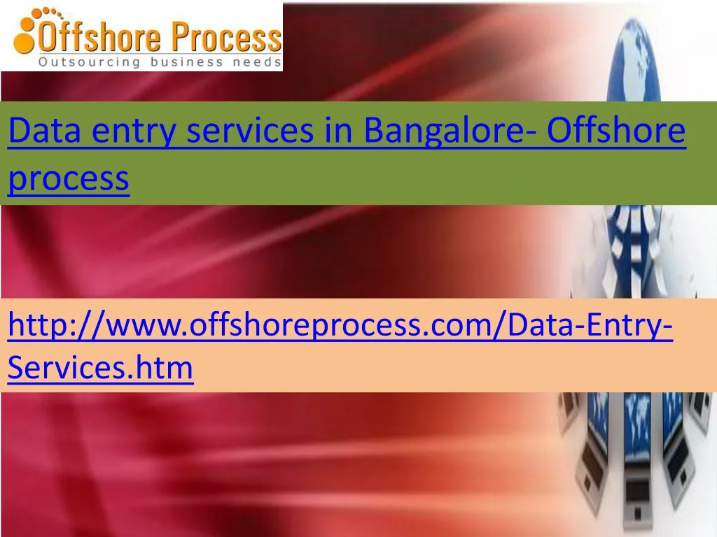 data entry services in bangalore offshore process