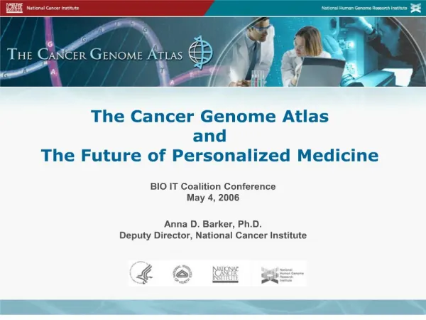 The Cancer Genome Atlas and The Future of Personalized Medicine