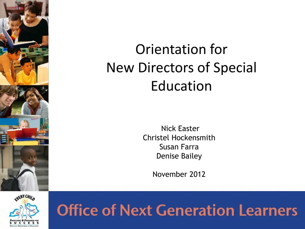 orientation for new directors of special education