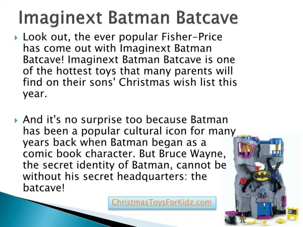 Imaginext Batman Batcave