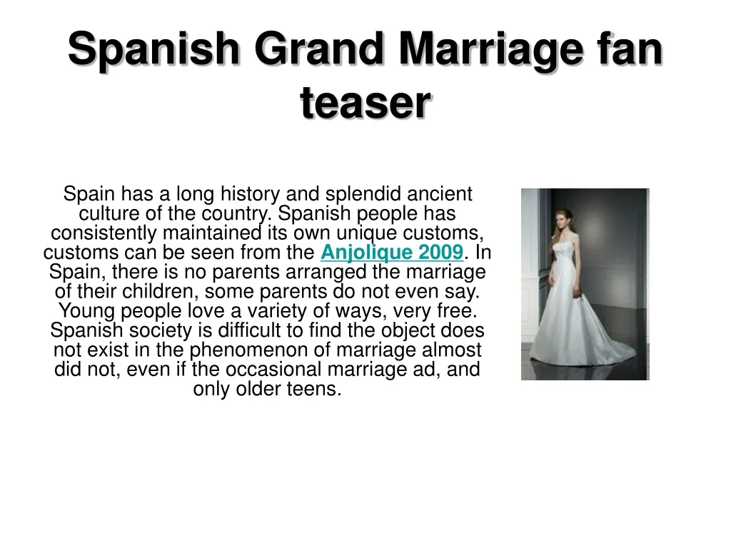 spanish grand marriage fan teaser