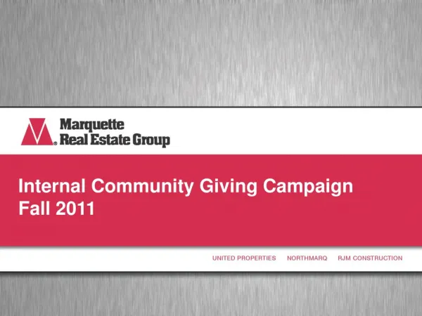 2011 Community Giving Campaign