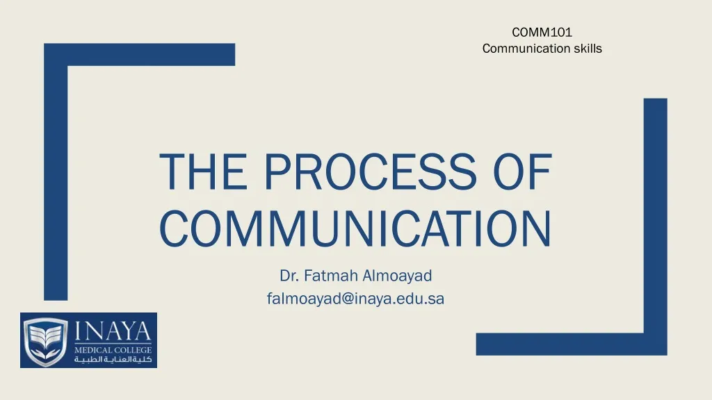the process of communication