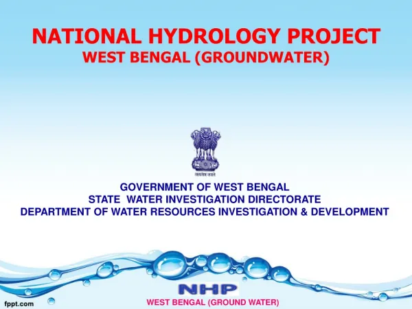 NATIONAL HYDROLOGY PROJECT WEST BENGAL (GROUNDWATER)