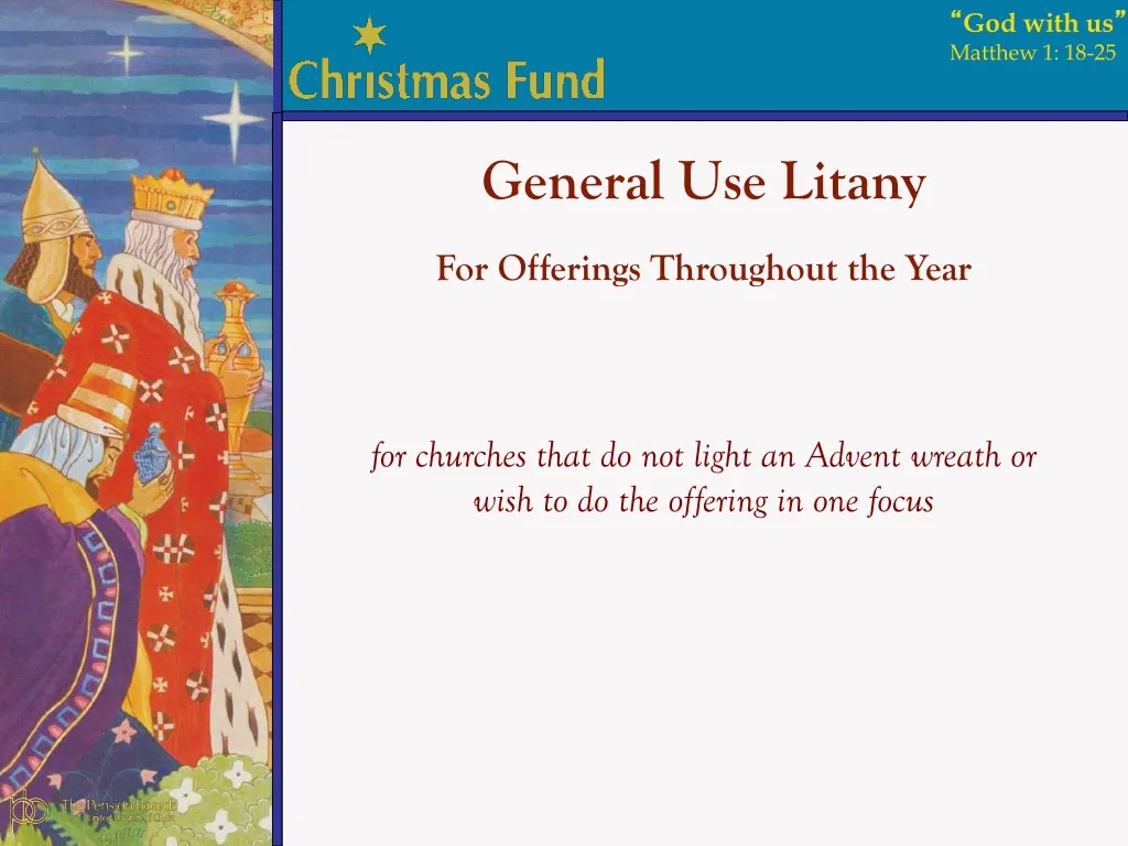general use litany for offerings throughout