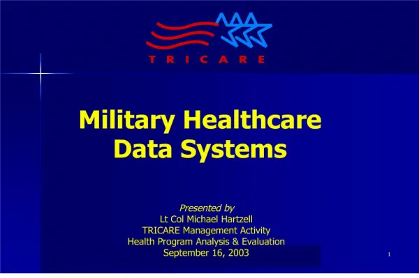 Military Healthcare Data Systems