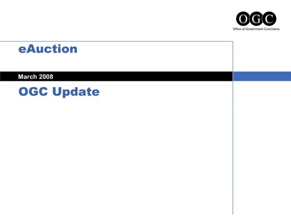 EAuction OGC Update