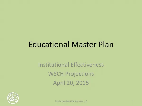 Educational Master Plan