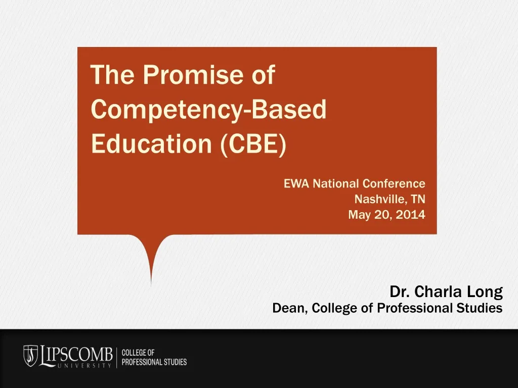 the promise of competency based education