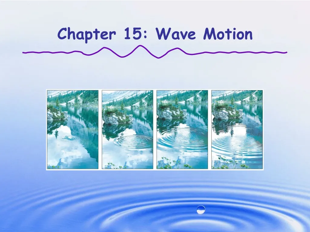 chapter 15 wave motion