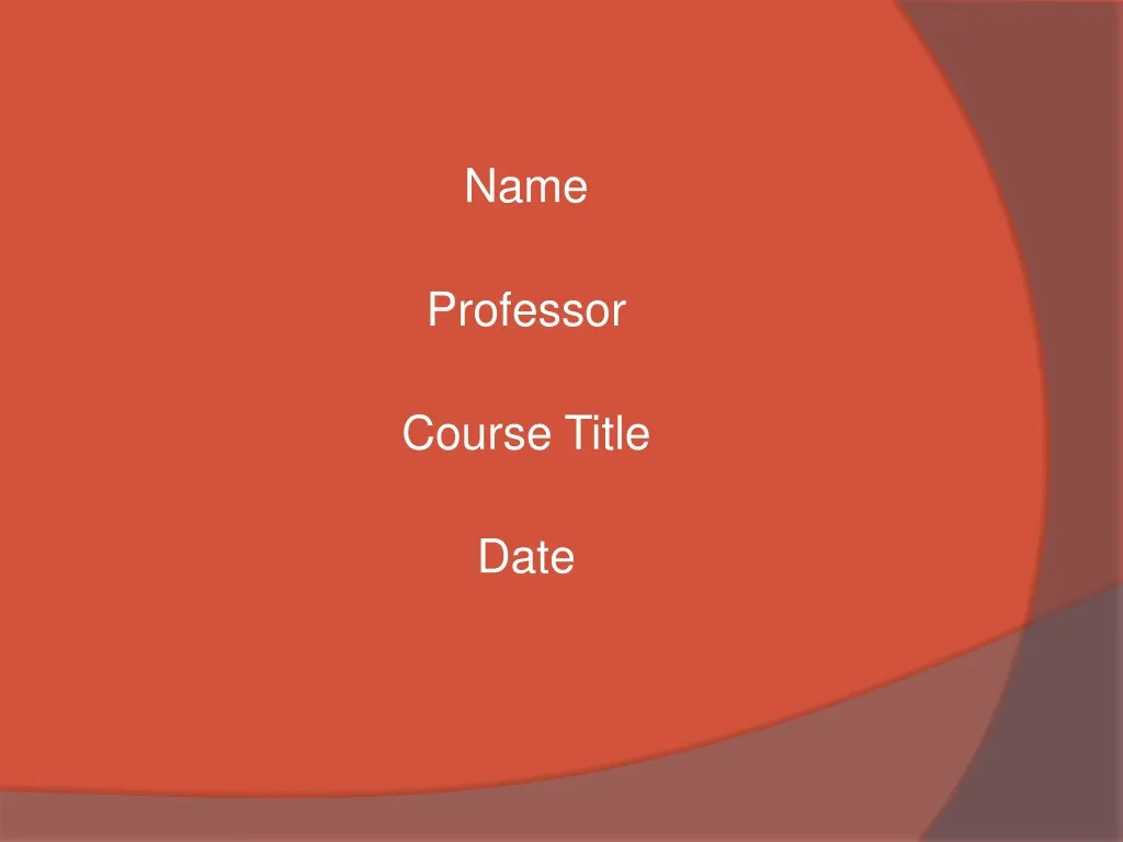 name professor course title date