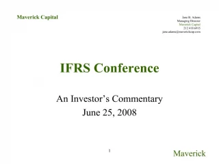 IFRS Conference - slide 1