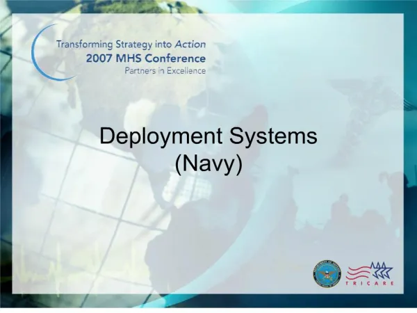 Deployment Systems Navy