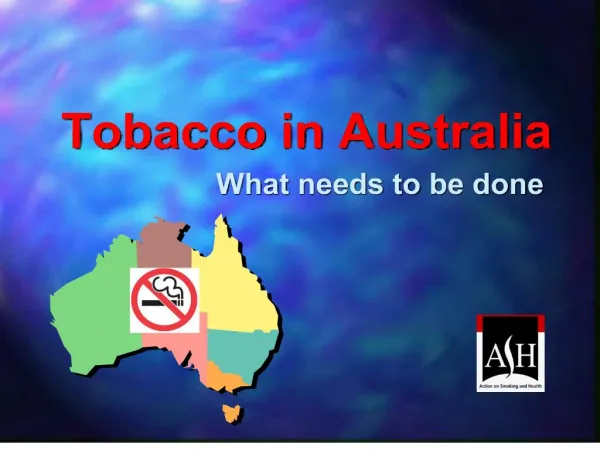 Tobacco in Australia