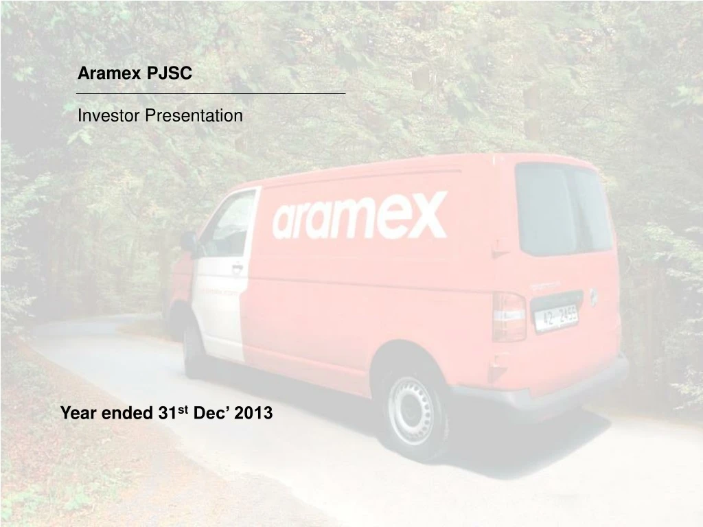 aramex pjsc investor presentation