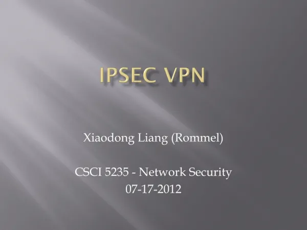IPSEc VPN