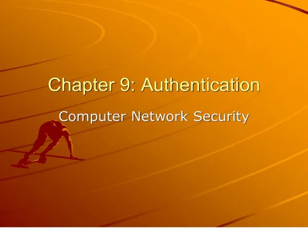 Chapter 9: Authentication