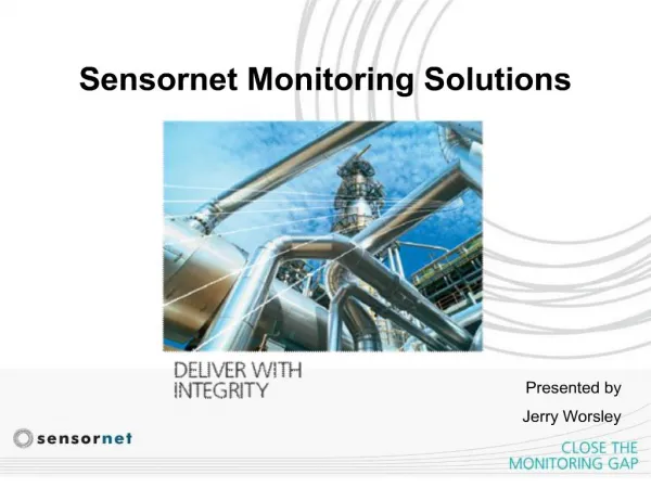 Sensornet Monitoring Solutions