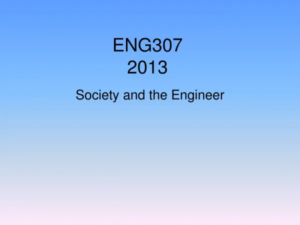 ENG307 2013