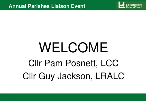 Annual Parishes Liaison Event