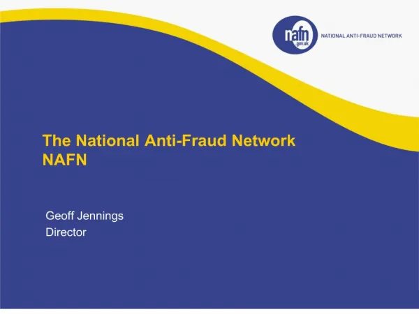 The National Anti-Fraud Network NAFN