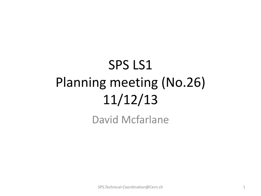 sps ls1 planning meeting no 26 11 12 13