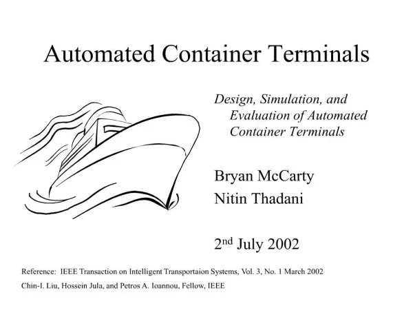 Automated Container Terminals