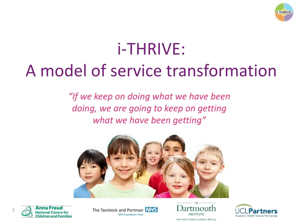 i thrive a model of service transformation