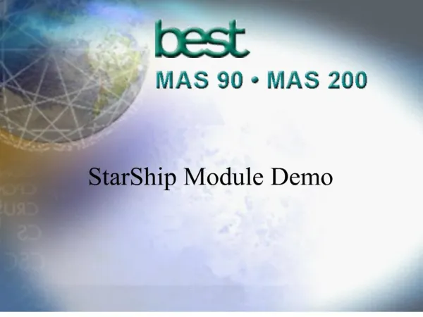 StarShip Module Demo